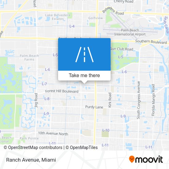 Mapa de Ranch Avenue