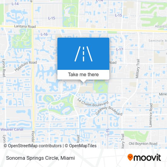 Sonoma Springs Circle map
