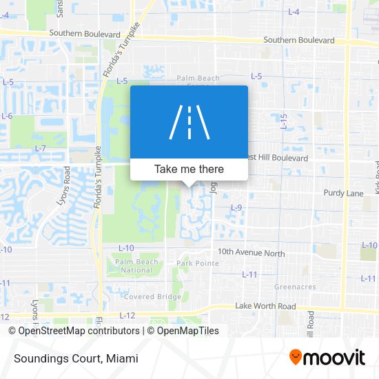 Mapa de Soundings Court