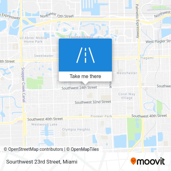 Mapa de Sourthwest 23rd Street