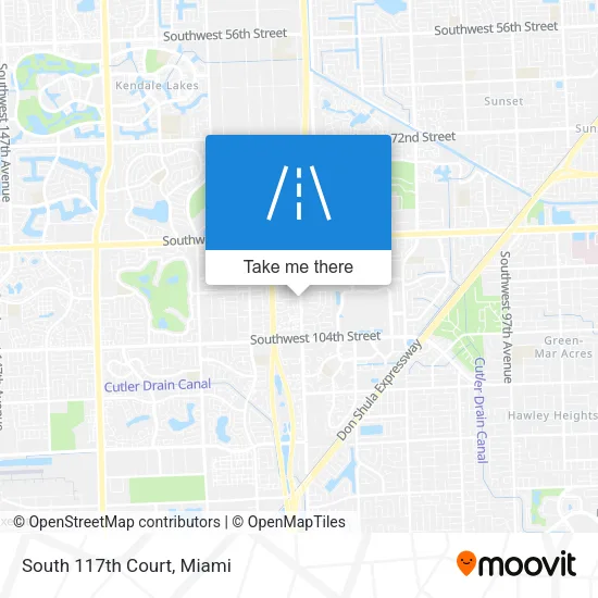 South 117th Court map
