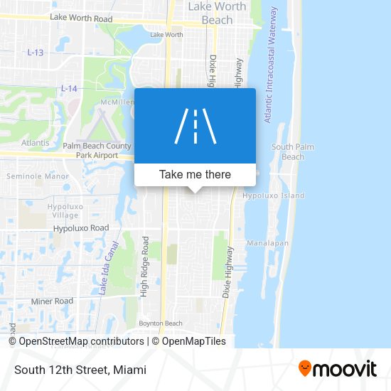 Mapa de South 12th Street