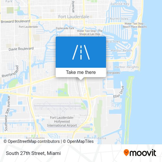 South 27th Street map