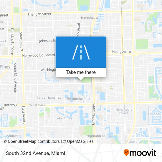 Mapa de South 32nd Avenue