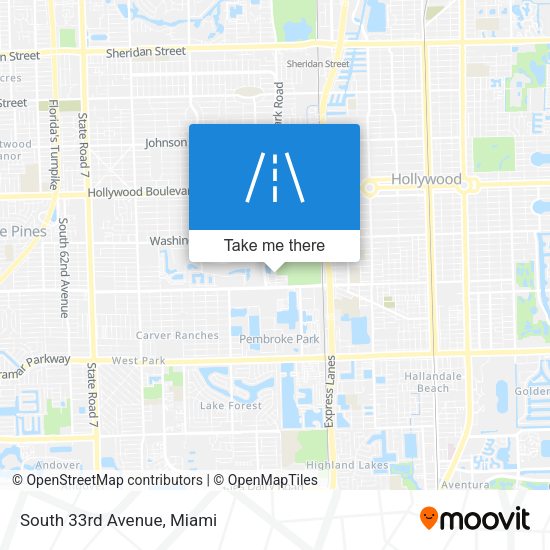 Mapa de South 33rd Avenue