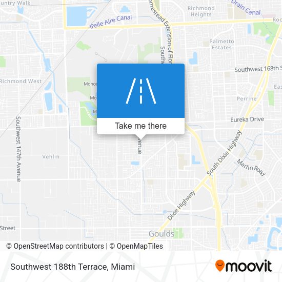 Southwest 188th Terrace map