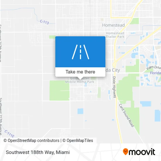 Southwest 188th Way map