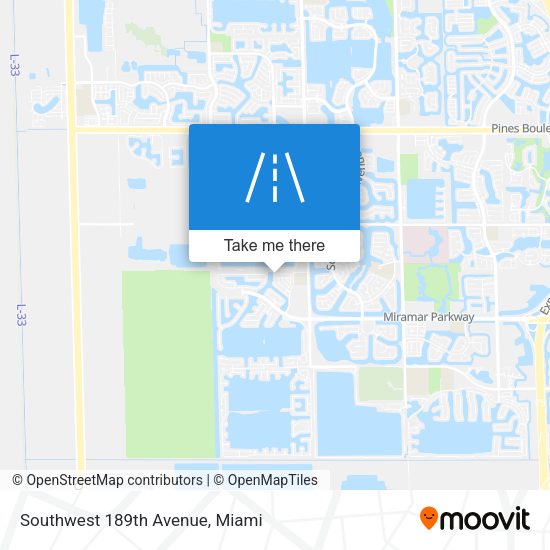 Mapa de Southwest 189th Avenue