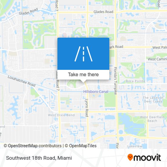 Southwest 18th Road map