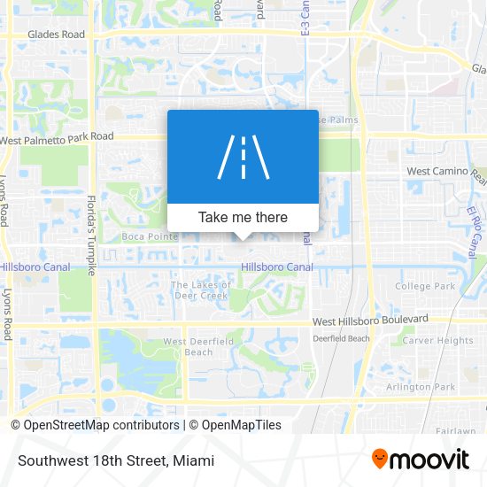 Mapa de Southwest 18th Street