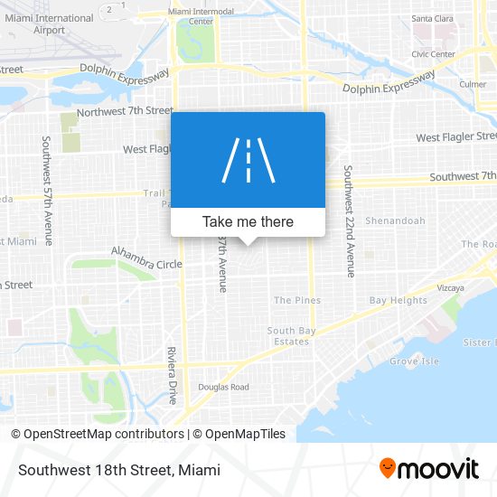 Mapa de Southwest 18th Street