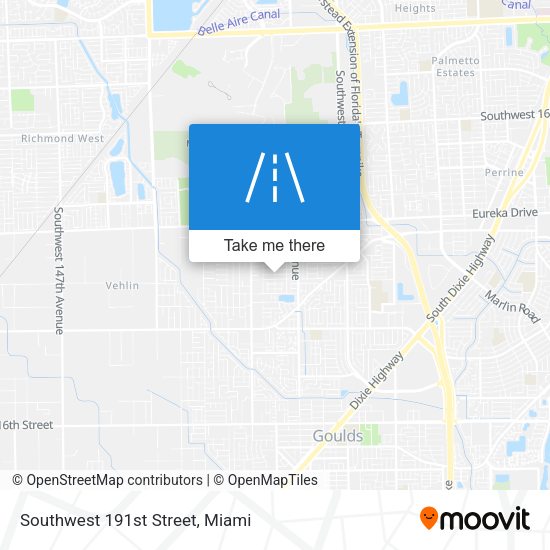 Southwest 191st Street map