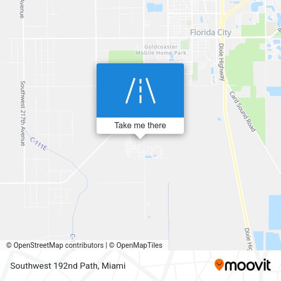 Southwest 192nd Path map