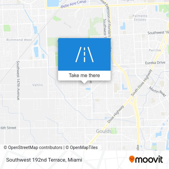 Mapa de Southwest 192nd Terrace
