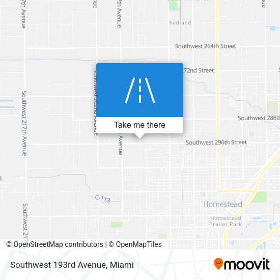 Southwest 193rd Avenue map