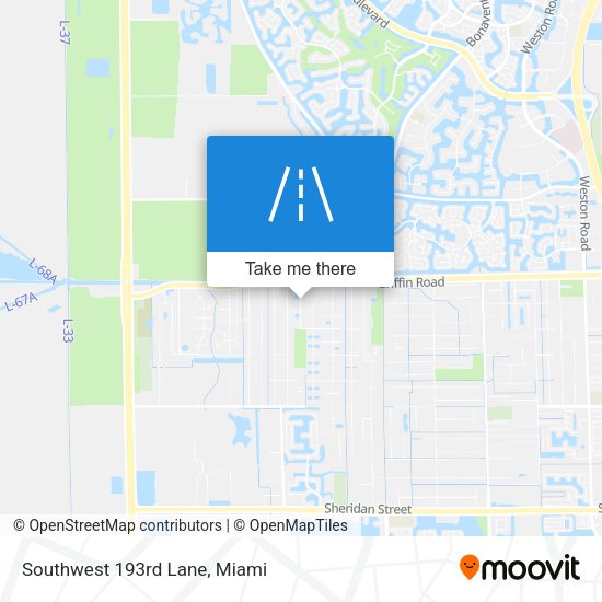 Mapa de Southwest 193rd Lane