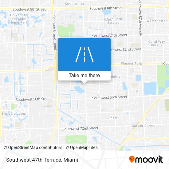 Southwest 47th Terrace map