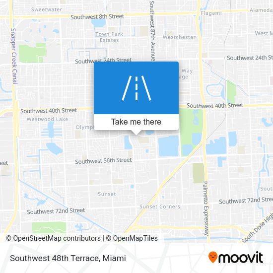 Southwest 48th Terrace map