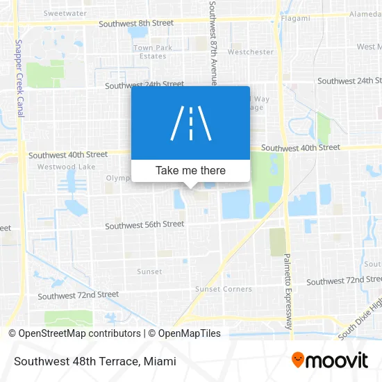 Southwest 48th Terrace map