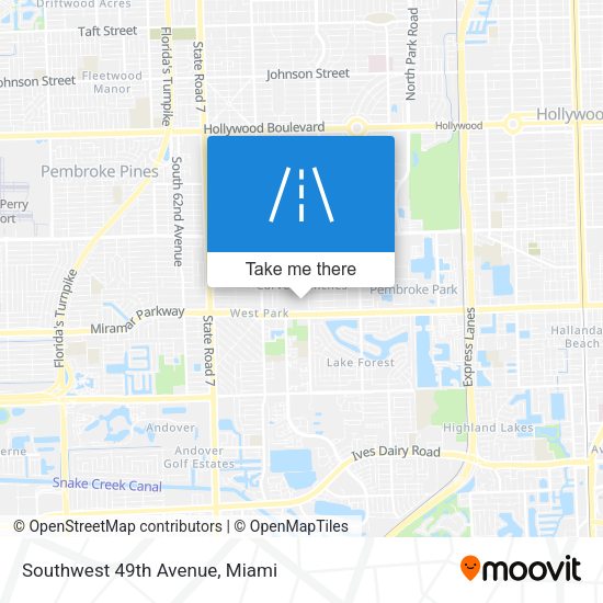 Mapa de Southwest 49th Avenue