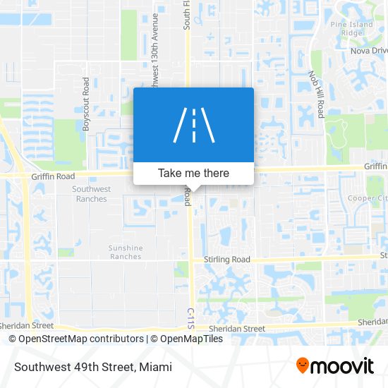 Southwest 49th Street map