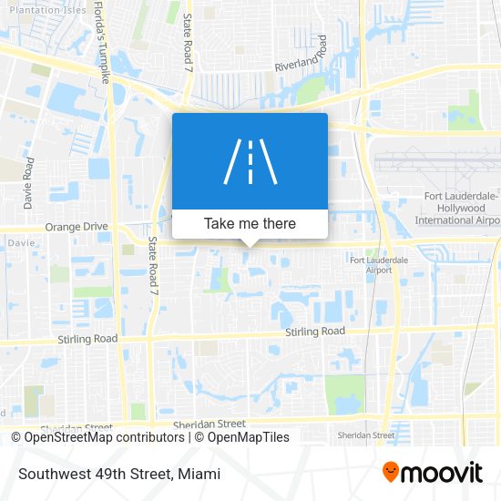 Southwest 49th Street map
