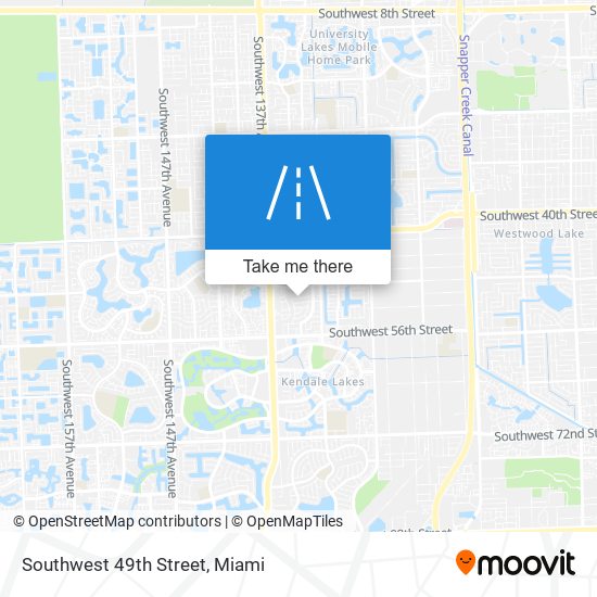 Southwest 49th Street map