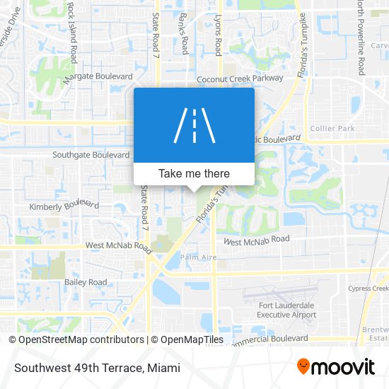Mapa de Southwest 49th Terrace