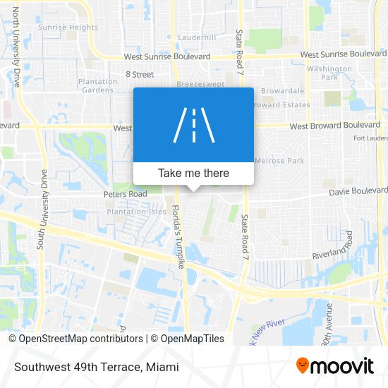 Southwest 49th Terrace map