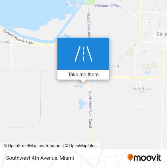 Southwest 4th Avenue map