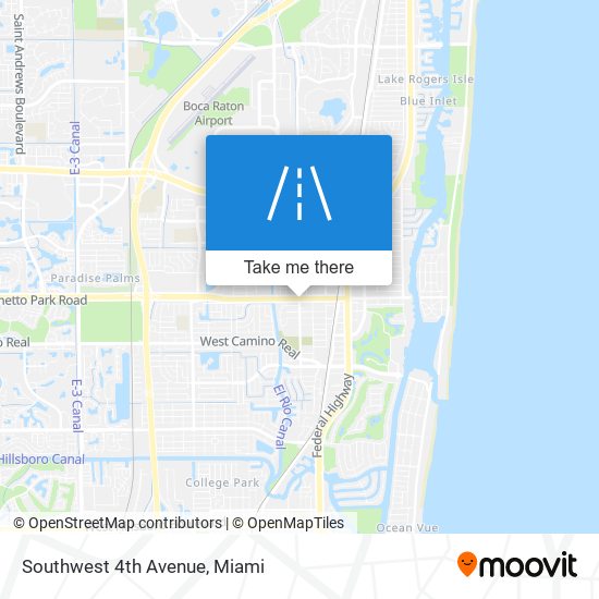 Mapa de Southwest 4th Avenue