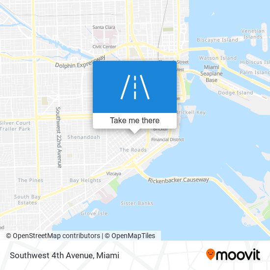 Southwest 4th Avenue map