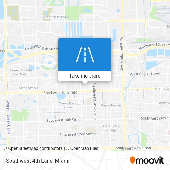 Southwest 4th Lane map