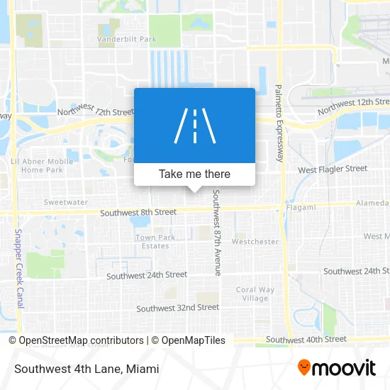 Southwest 4th Lane map