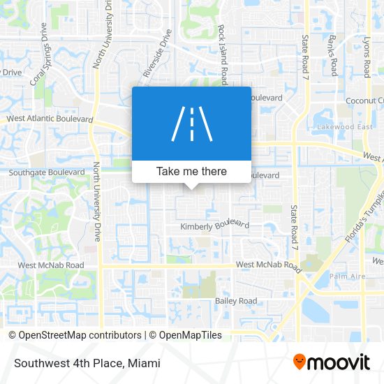 Mapa de Southwest 4th Place