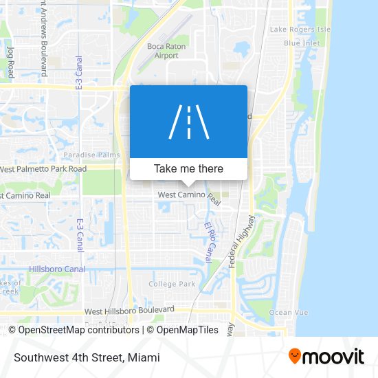 Southwest 4th Street map