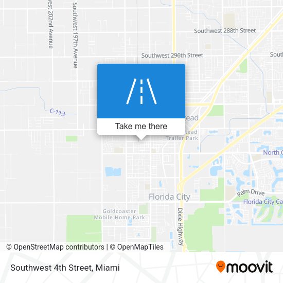 Southwest 4th Street map