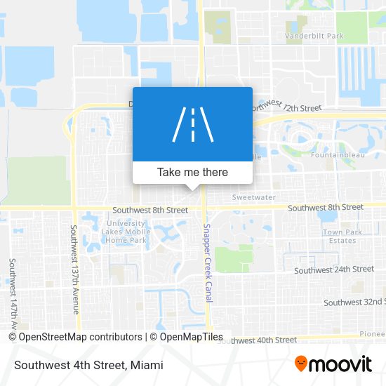 Mapa de Southwest 4th Street