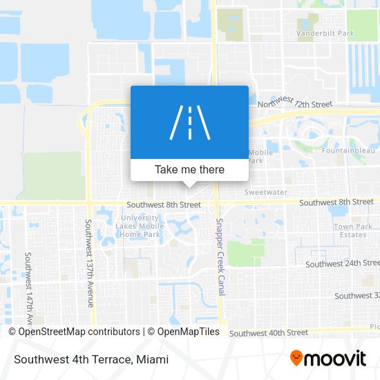 Southwest 4th Terrace map