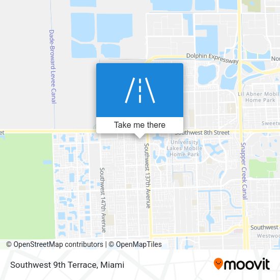 Southwest 9th Terrace map