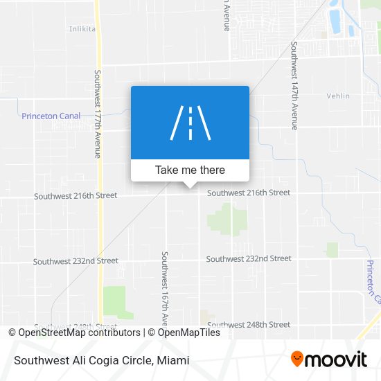 Mapa de Southwest Ali Cogia Circle