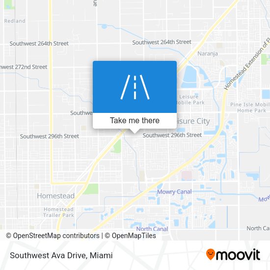 Mapa de Southwest Ava Drive