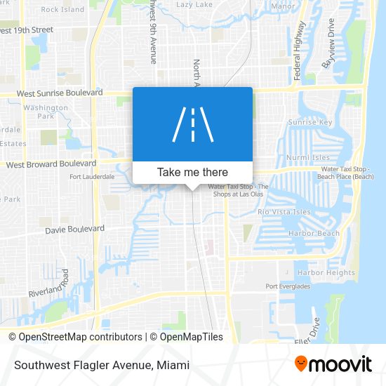 Southwest Flagler Avenue map