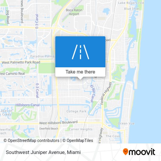 Mapa de Southwest Juniper Avenue