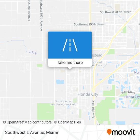 Southwest L Avenue map