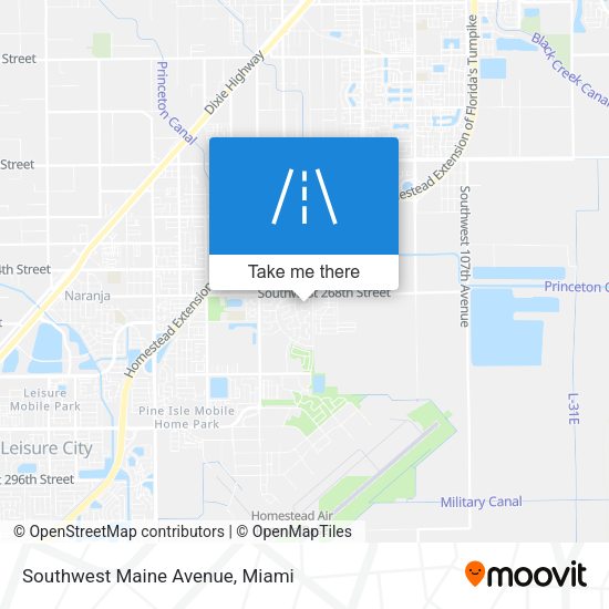 Mapa de Southwest Maine Avenue