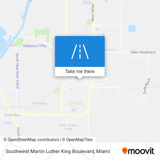 Mapa de Southwest Martin Luther King Boulevard