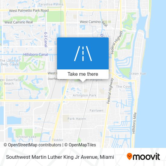 Mapa de Southwest Martin Luther King Jr Avenue