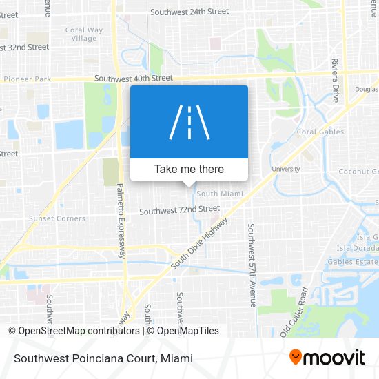 Southwest Poinciana Court map