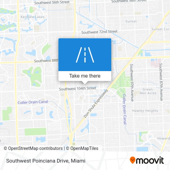 Southwest Poinciana Drive map